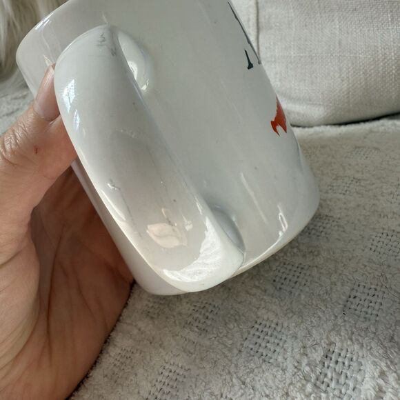 Vintage 80's Apple Employee Coffee Mug Red Brushstroke Open Apple Logo - Picture 14 of 16